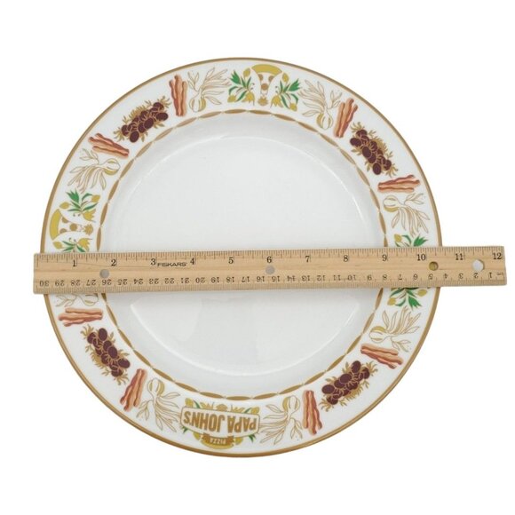 Papa John's Pizza Baconmania Collection China Dinner Plate Limited Edition RARE - Picture 5 of 6